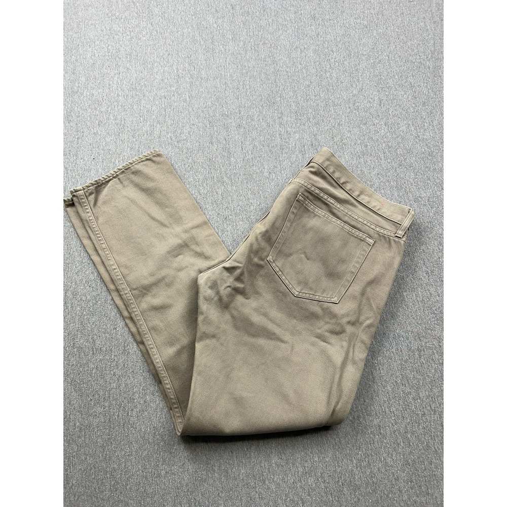 J Crew 484 Slim Khaki Jeans Mens 36x32 Straight Leg Flat Front Cotton‎